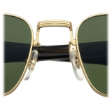 Cartier - Square - White Horn Gold Green Lenses - Première de Cartier Collection - Sunglasses - Cartier Eyewear