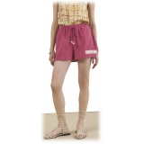 Ottod'Ame - Shorts in Cotone con Coulisse - Rosa - Pantaloni - Luxury Exclusive Collection