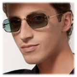 Cartier - Rectangular - Gold Green Lenses - Signature C de Cartier Collection - Sunglasses - Cartier Eyewear