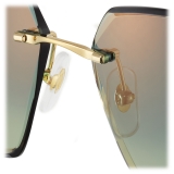 Cartier - Squadrati - Oro Lenti Verde - Signature C de Cartier Collection - Occhiali da Sole - Cartier Eyewear