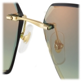 Cartier - Square - Gold Green Lenses - Signature C de Cartier Collection - Sunglasses - Cartier Eyewear