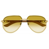Cartier - Pilot - Gold Yellow - Signature C de Cartier Collection - Sunglasses - Cartier Eyewear