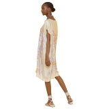 Ottod'Ame - Viscose Floral Print Dress - Cream - Dresses - Luxury Exclusive Collection