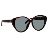 Linda Farrow - Katia Cat Eye Sunglasses in Tortoiseshell - LFL1417C3SUN - Linda Farrow Eyewear