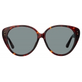 Linda Farrow - Katia Cat Eye Sunglasses in Tortoiseshell - LFL1417C3SUN - Linda Farrow Eyewear