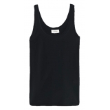 Ottod'Ame - Ribbed Tank Top - Black - Top - Luxury Exclusive Collection