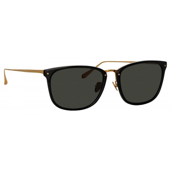 Linda Farrow - Men's Cassin D-Frame Sunglasses in Black - LFL1457C1SUN - Linda Farrow Eyewear