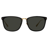 Linda Farrow - Men's Cassin D-Frame Sunglasses in Black - LFL1457C1SUN - Linda Farrow Eyewear