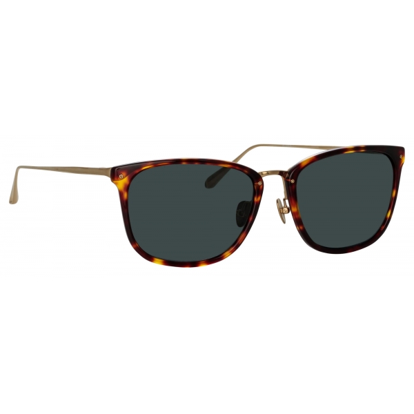 Linda Farrow - Men's Cassin D-Frame Sunglasses in Tortoiseshell - LFL1457C2SUN - Linda Farrow Eyewear