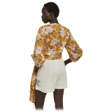 Ottod'Ame - Floral Fantasy Cotton Shirt - Orange - Shirt - Luxury Exclusive Collection