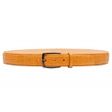 Avvenice - Astrea - Crocodile Belt - Orange - Handmade in Italy - Exclusive Luxury Collection