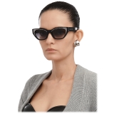 Alexander McQueen - Occhiali da Sole Pavé Jewelled da Donna - Nero Grigio - Alexander McQueen Eyewear