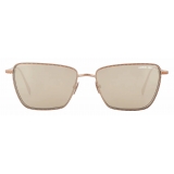 Giorgio Armani - Women’s Rectangular Sunglasses - Rose Gold Light Grey - Sunglasses - Giorgio Armani Eyewear