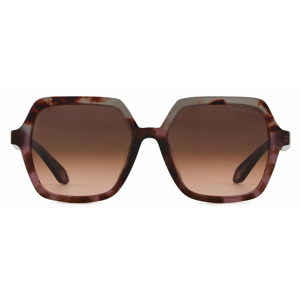 Giorgio Armani - Women’s Square Sunglasses - Havana Grey Burgundy - Sunglasses - Giorgio Armani Eyewear