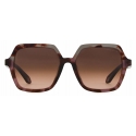 Giorgio Armani - Women’s Square Sunglasses - Havana Grey Burgundy - Sunglasses - Giorgio Armani Eyewear