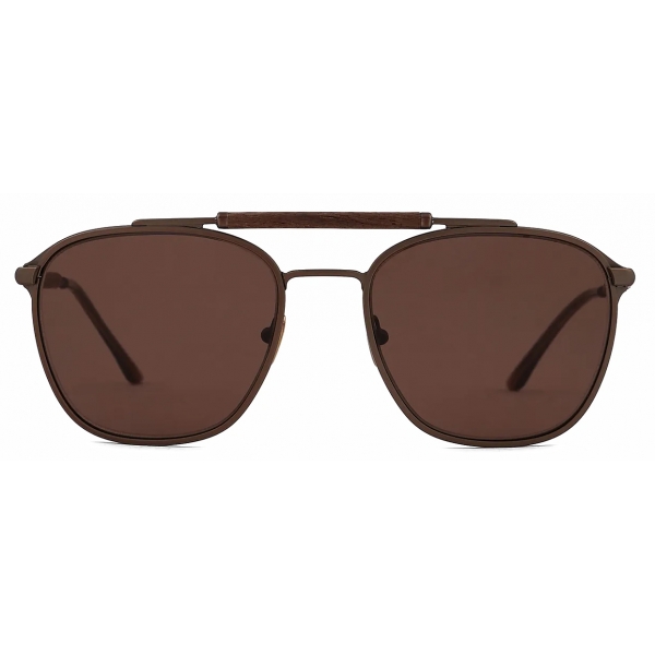 Giorgio Armani - Men’s Square Sunglasses - Matte Bronze Dark Brown - Sunglasses - Giorgio Armani Eyewear