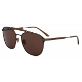 Giorgio Armani - Men’s Square Sunglasses - Matte Bronze Dark Brown - Sunglasses - Giorgio Armani Eyewear