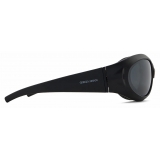Giorgio Armani - Men’s Oval Sunglasses - Matte Black Grey - Sunglasses - Giorgio Armani Eyewear