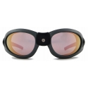 Giorgio Armani - Men’s Oval Sunglasses - Clay Brown Grey Rose Gold - Sunglasses - Giorgio Armani Eyewear