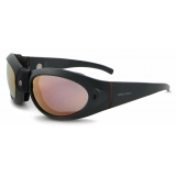 Giorgio Armani - Men’s Oval Sunglasses - Clay Brown Grey Rose Gold - Sunglasses - Giorgio Armani Eyewear