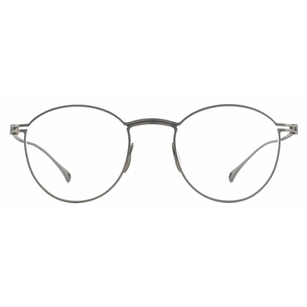 Giorgio Armani - Men’s Panto Optical Glasses - Matte Silver - Optical Glasses - Giorgio Armani Eyewear