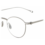 Giorgio Armani - Men’s Panto Optical Glasses - Matte Silver - Optical Glasses - Giorgio Armani Eyewear