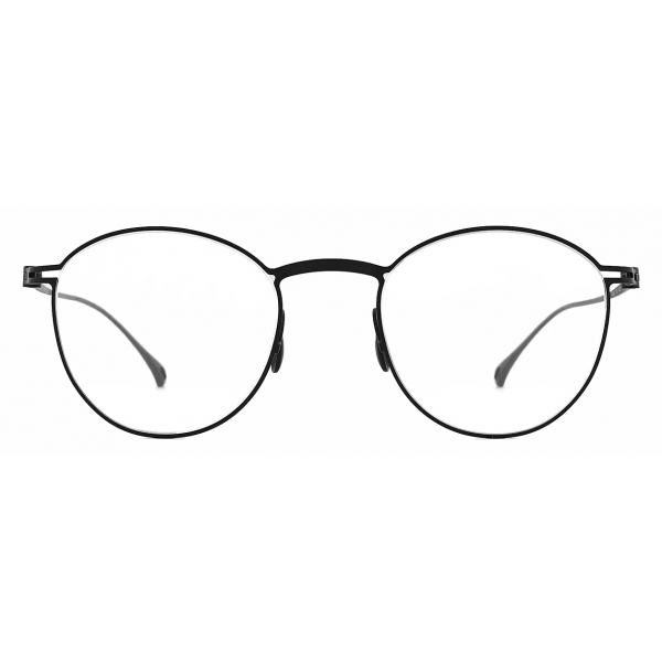 Giorgio Armani - Men’s Panto Optical Glasses - Matte Black - Optical Glasses - Giorgio Armani Eyewear