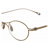 Giorgio Armani - Occhiali da Vista Uomo Forma Ovale - Oro Pallido Opaco - Occhiali da Vista - Giorgio Armani Eyewear
