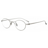 Giorgio Armani - Men’s Oval Optical Glasses - Matte Silver - Optical Glasses - Giorgio Armani Eyewear