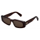 Bulgari - B.Zero1 - Rectangular Acetate Sunglasses - Brown - B.Zero1 Collection - Sunglasses - Bulgari Eyewear