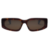 Bulgari - B.Zero1 - Rectangular Acetate Sunglasses - Brown - B.Zero1 Collection - Sunglasses - Bulgari Eyewear