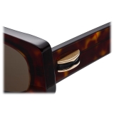 Bulgari - B.Zero1 - Occhiali da Sole Rettangolare in Acetato - Marrone - B.Zero1 Collection - Occhiali da Sole - Bulgari Eyewear