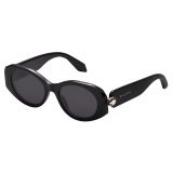 Bulgari - Serpenti - Occhiali da Sole Ovale in Acetato - Nero - Serpenti Collection - Occhiali da Sole - Bulgari Eyewear