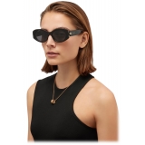 Bulgari - Serpenti - Oval Acetate Sunglasses - Black - Serpenti Collection - Sunglasses - Bulgari Eyewear