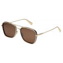 Bulgari - B.Zero1 - Square Metal Sunglasses - Gold Brown - B.Zero1 Collection - Sunglasses - Bulgari Eyewear