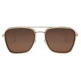 Bulgari - B.Zero1 - Square Metal Sunglasses - Gold Brown - B.Zero1 Collection - Sunglasses - Bulgari Eyewear