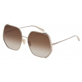 Bulgari - Serpenti - Geometric Metal Sunglasses - Brown - Serpenti Collection - Sunglasses - Bulgari Eyewear