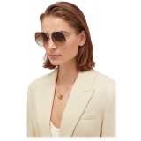 Bulgari - Serpenti - Geometric Metal Sunglasses - Brown - Serpenti Collection - Sunglasses - Bulgari Eyewear