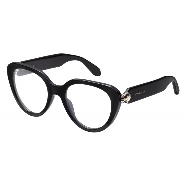 Bulgari - Serpenti - Cat Eye Acetate Optical Glasses - Black - Serpenti Collection - Optical Glasses - Bulgari Eyewear