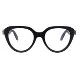 Bulgari - Serpenti - Cat Eye Acetate Optical Glasses - Black - Serpenti Collection - Optical Glasses - Bulgari Eyewear
