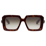 Bulgari - Serpenti - Rectangular Acetate Sunglasses - Brown - Serpenti Collection - Sunglasses - Bulgari Eyewear