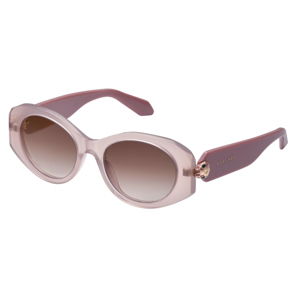 Bulgari - Serpenti - Occhiali da Sole Ovale in Acetato - Rosa - Serpenti Collection - Occhiali da Sole - Bulgari Eyewear