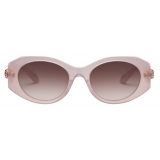 Bulgari - Serpenti - Occhiali da Sole Ovale in Acetato - Rosa - Serpenti Collection - Occhiali da Sole - Bulgari Eyewear