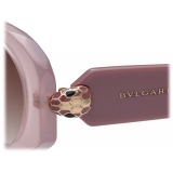 Bulgari - Serpenti - Occhiali da Sole Ovale in Acetato - Rosa - Serpenti Collection - Occhiali da Sole - Bulgari Eyewear