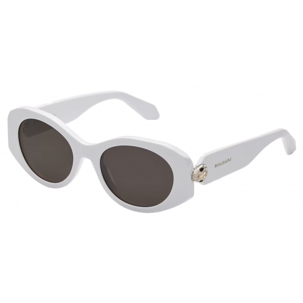 Bulgari - Serpenti - Oval Acetate Sunglasses - Ivory - Serpenti Collection - Sunglasses - Bulgari Eyewear