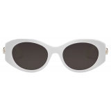 Bulgari - Serpenti - Occhiali da Sole Ovale in Acetato - Avorio - Serpenti Collection - Occhiali da Sole - Bulgari Eyewear