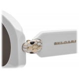 Bulgari - Serpenti - Oval Acetate Sunglasses - Ivory - Serpenti Collection - Sunglasses - Bulgari Eyewear