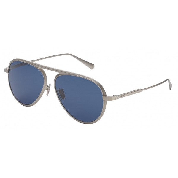 Bulgari - Octo Finissimo - Aviator Titanium Sunglasses - Grey Blue - Octo Finissimo Collection - Sunglasses - Bulgari Eyewear