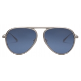 Bulgari - Octo Finissimo - Aviator Titanium Sunglasses - Grey Blue - Octo Finissimo Collection - Sunglasses - Bulgari Eyewear