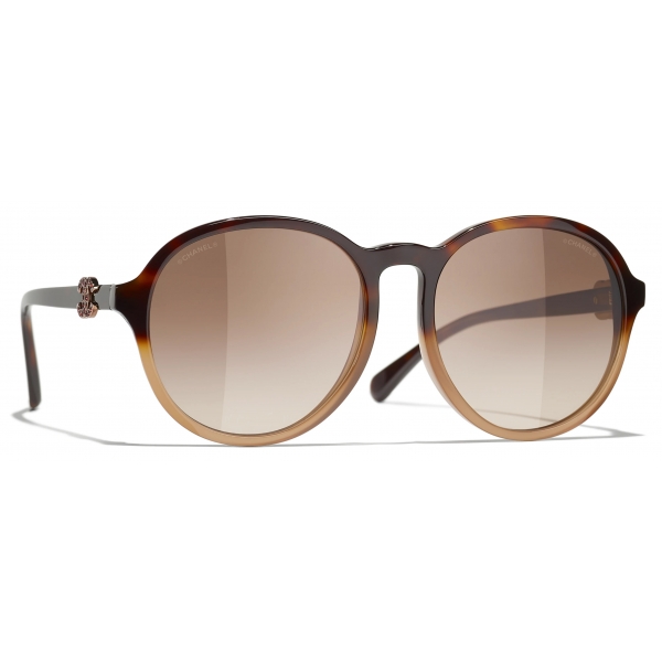 Chanel - Pantos Sunglasses - Tortoiseshell Brown - Chanel Eyewear